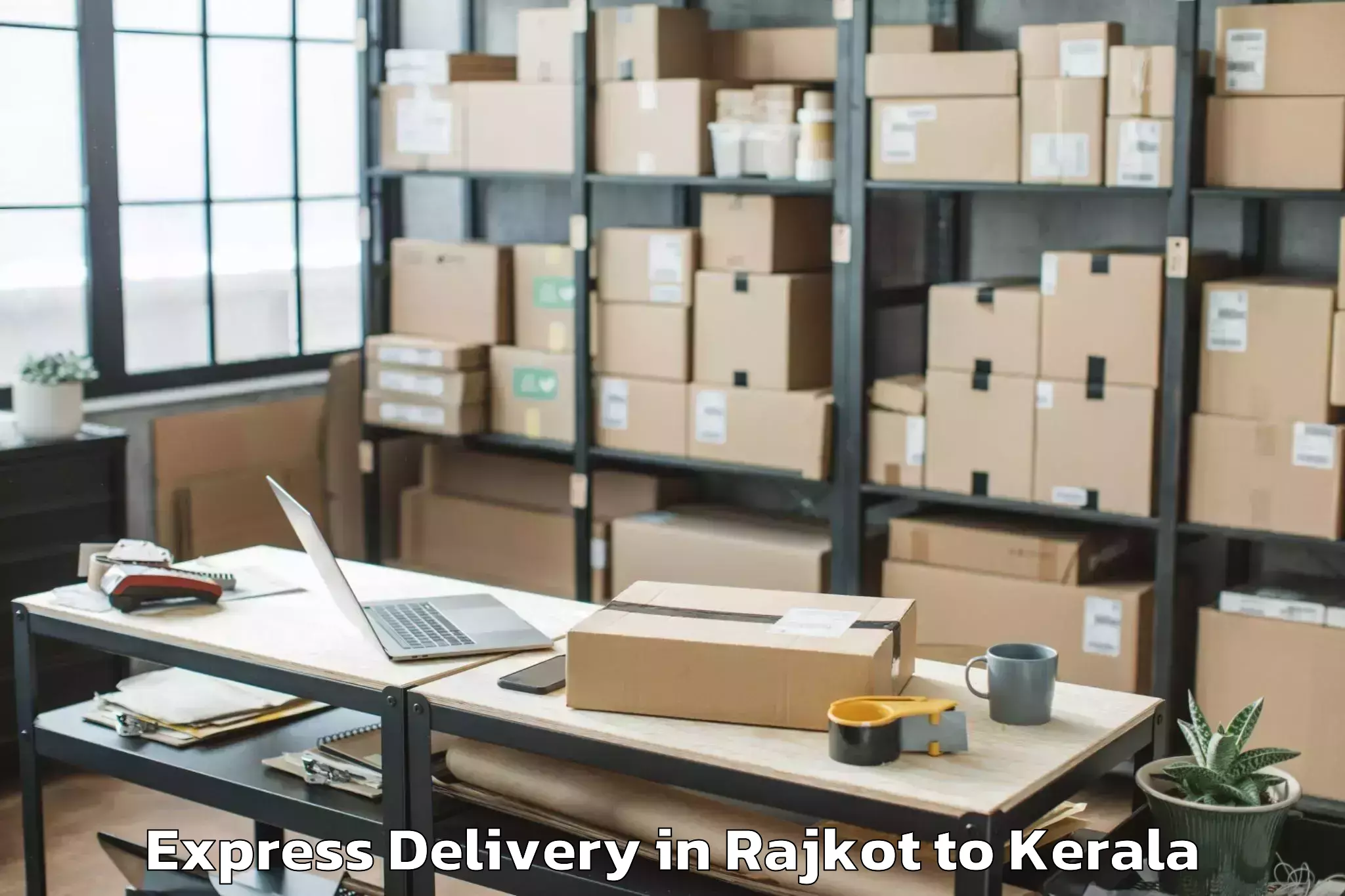 Trusted Rajkot to Wayanad Express Delivery